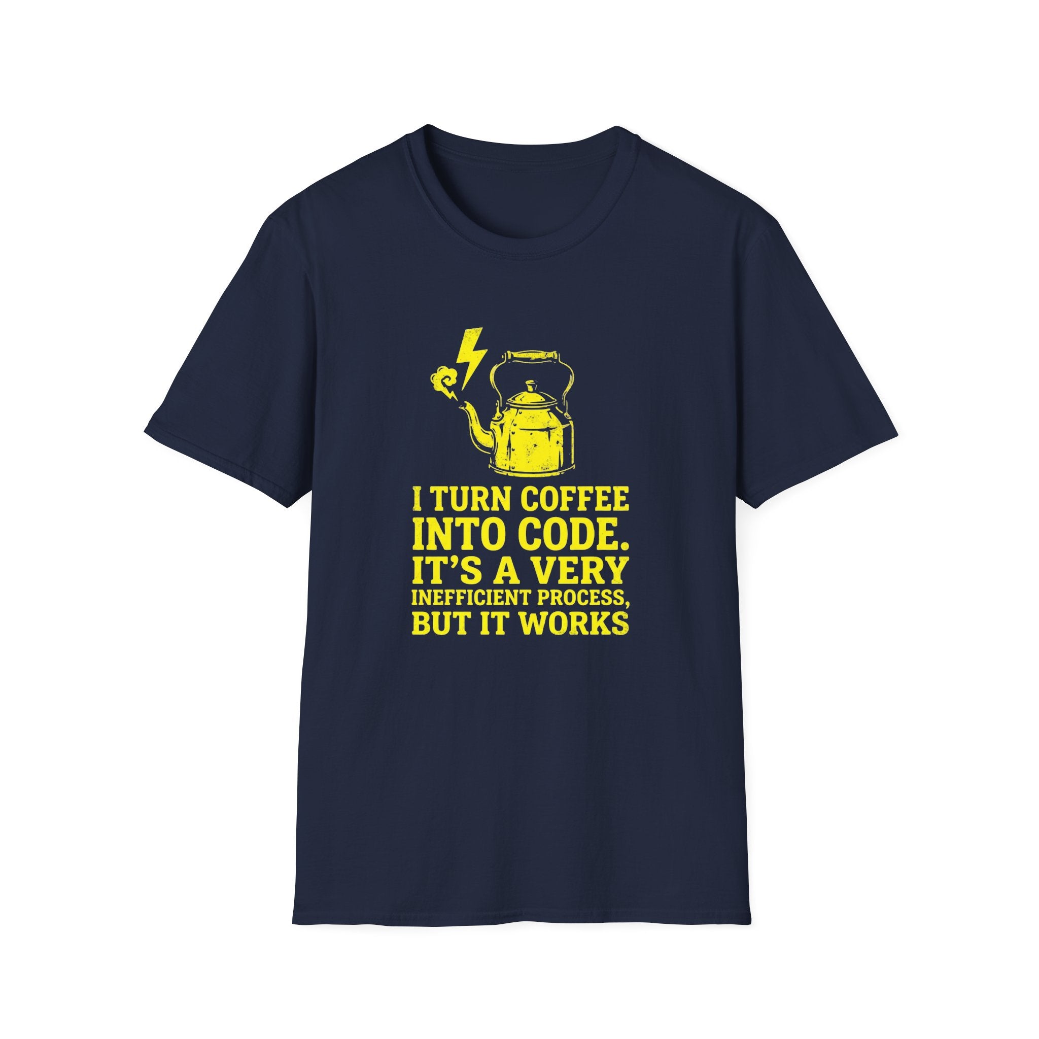 I Turn Coffee Into Code Dark T-shirt