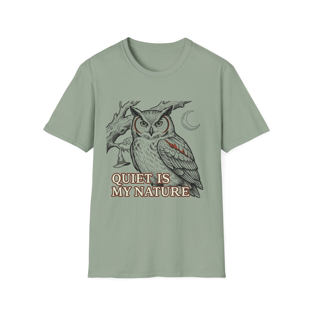 Quiet Is My Nature Owl Woman T-Shirt