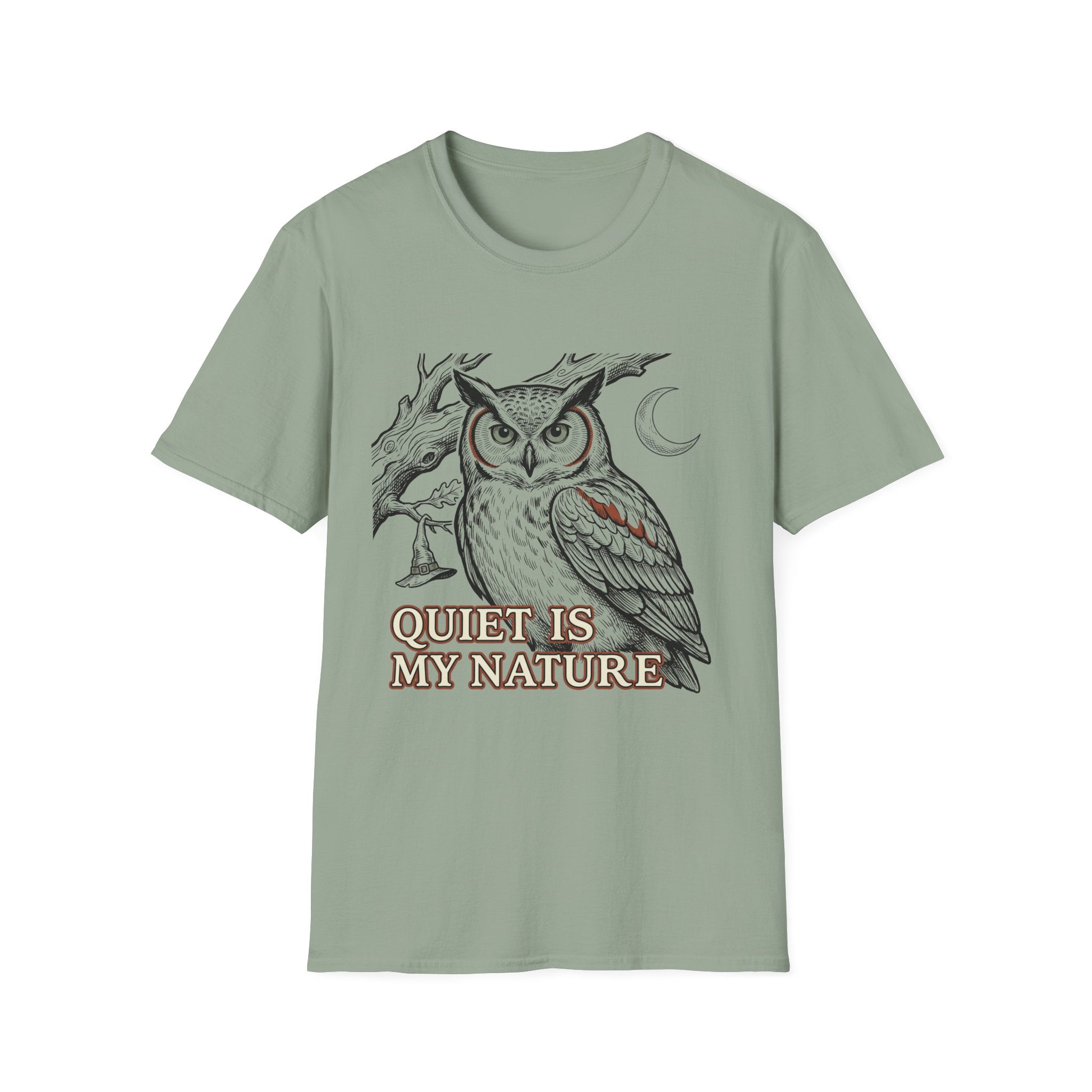 Quiet Is My Nature Owl Woman T-Shirt