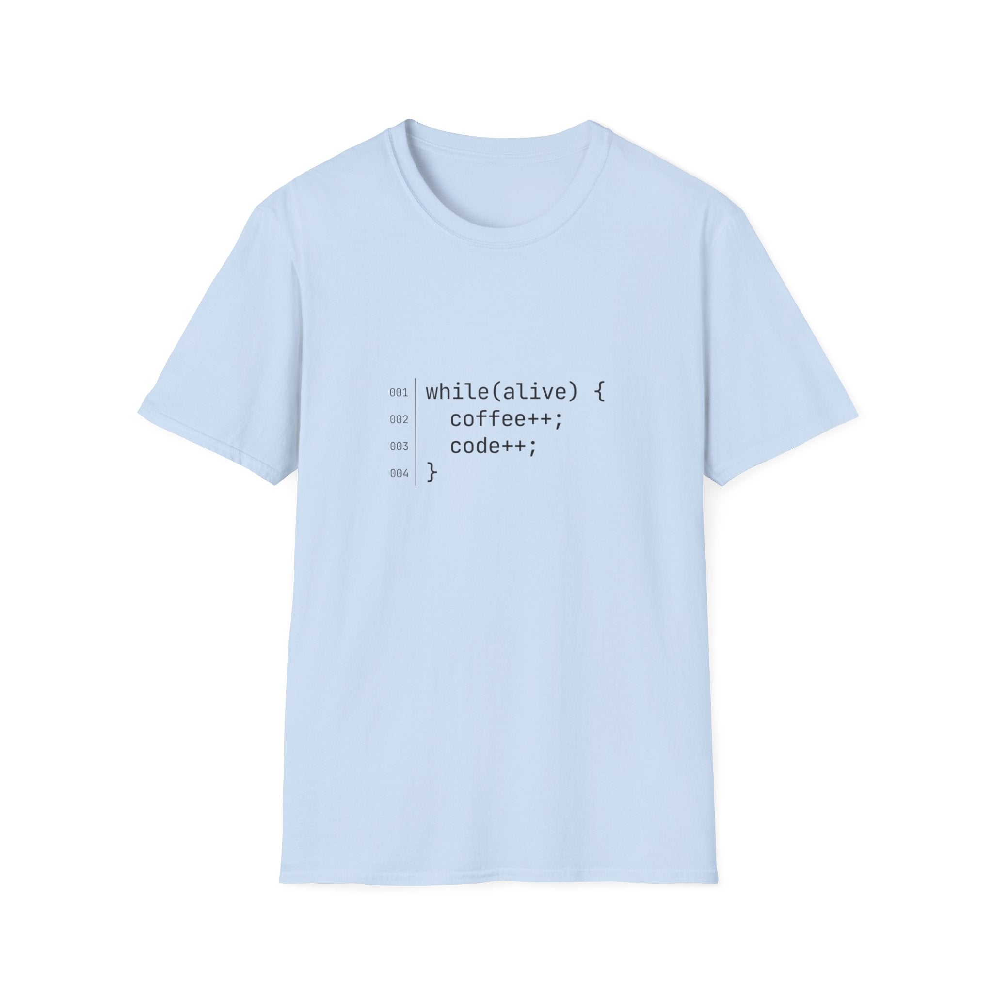 While Alive Coffee Code T-Shirt