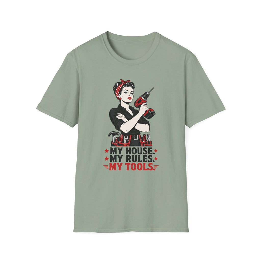 My House My Rules My Tools Pinup T-Shirt