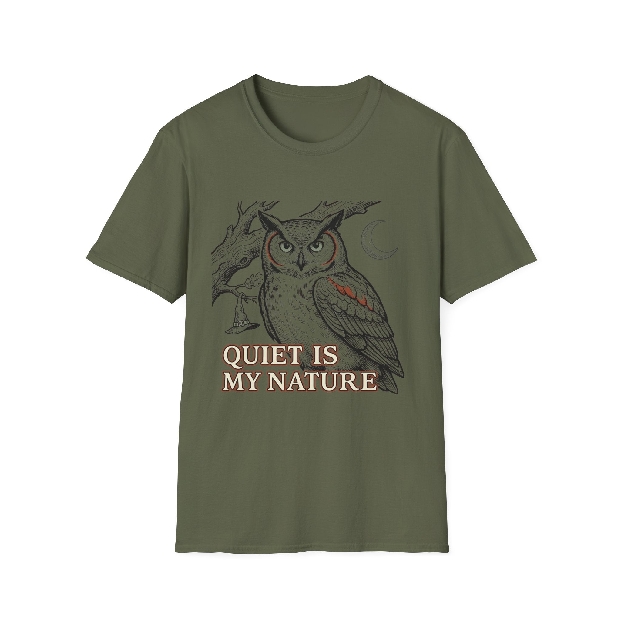 Quiet Is My Nature Owl Woman T-Shirt