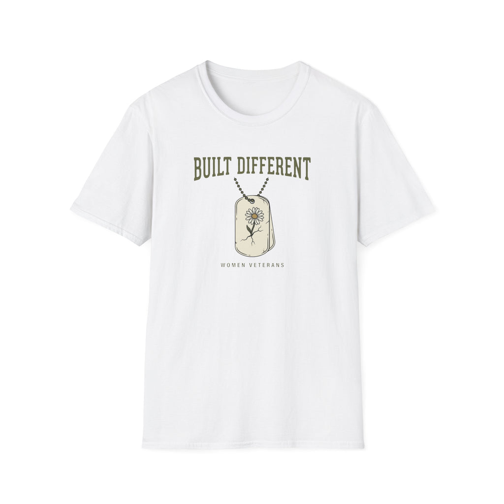 Built Different Woman Veterans T-Shirt