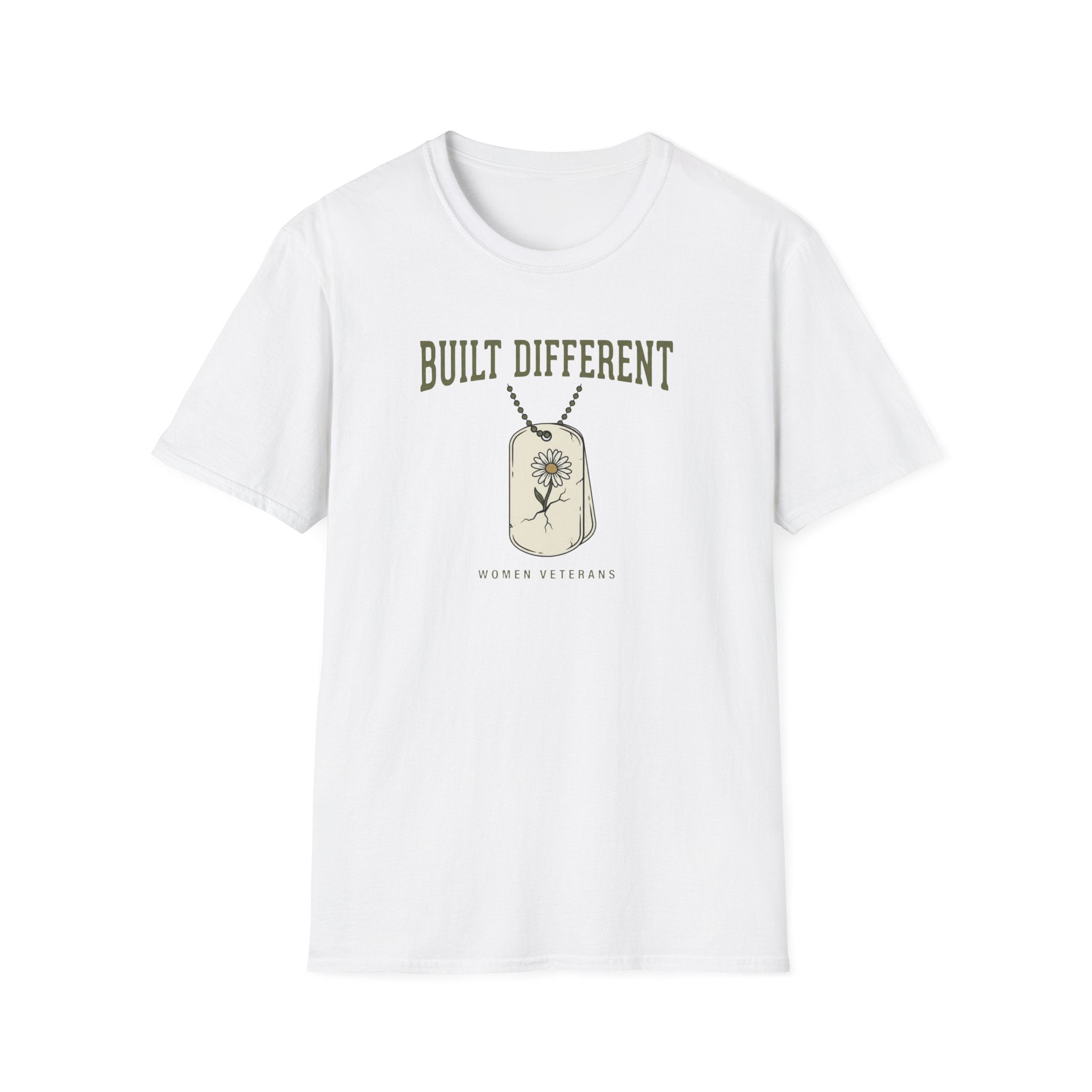 Built Different Woman Veterans T-Shirt