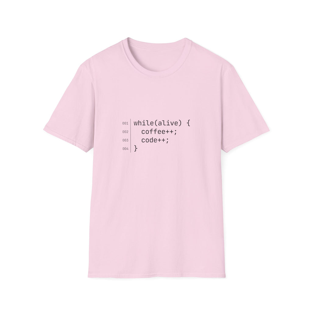 While Alive Coffee Code T-Shirt