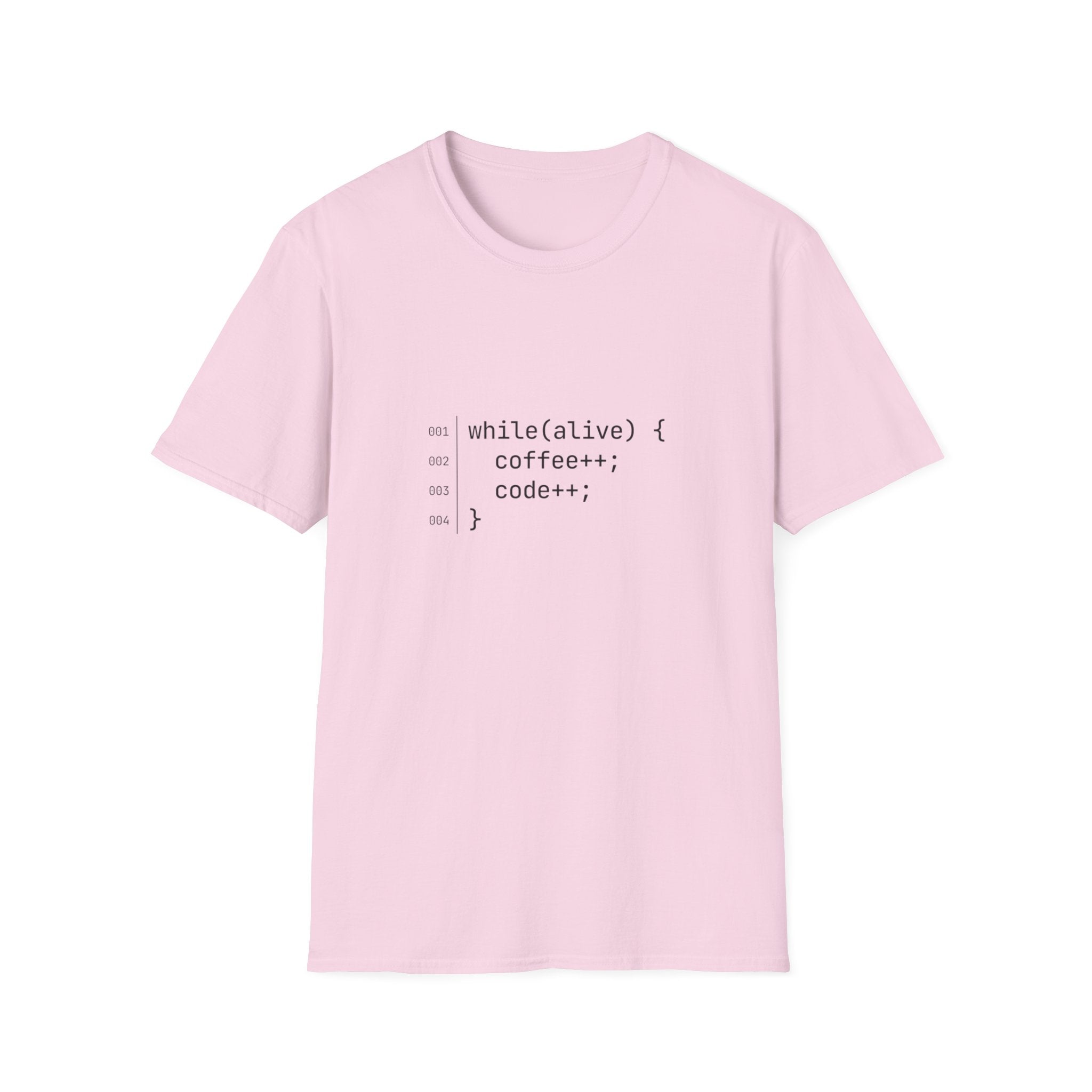 While Alive Coffee Code T-Shirt
