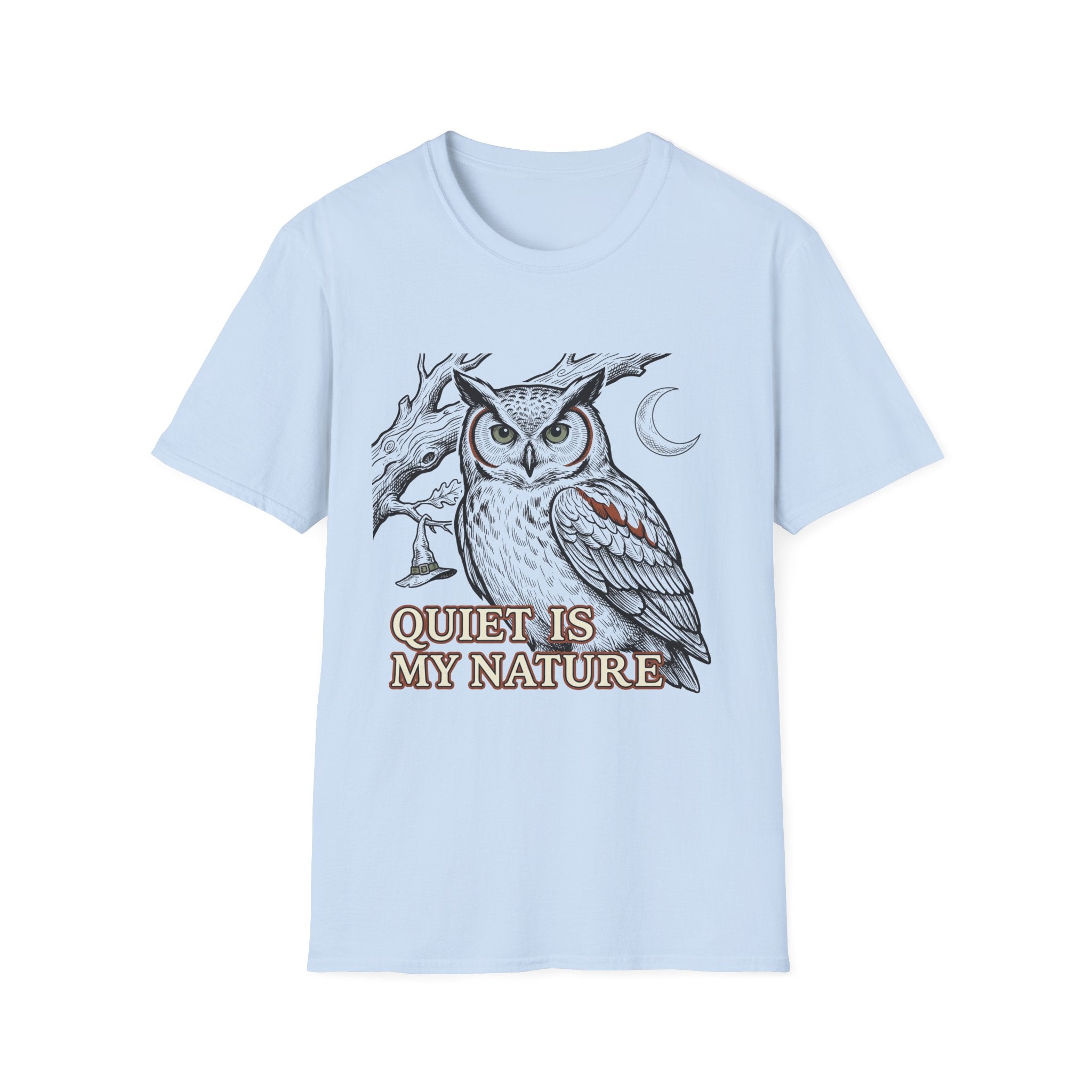 Quiet Is My Nature Owl Woman T-Shirt