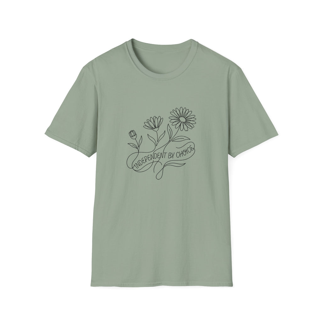Independent By Choice Flowers T-Shirt