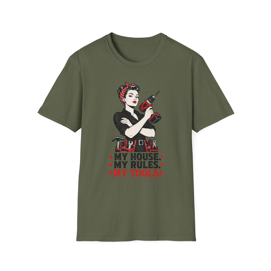 My House My Rules My Tools Pinup T-Shirt