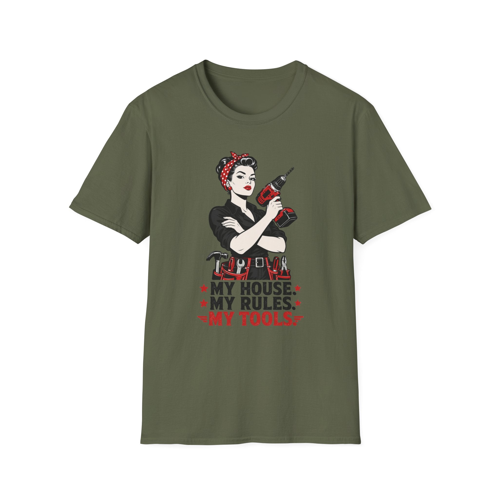 My House My Rules My Tools Pinup T-Shirt
