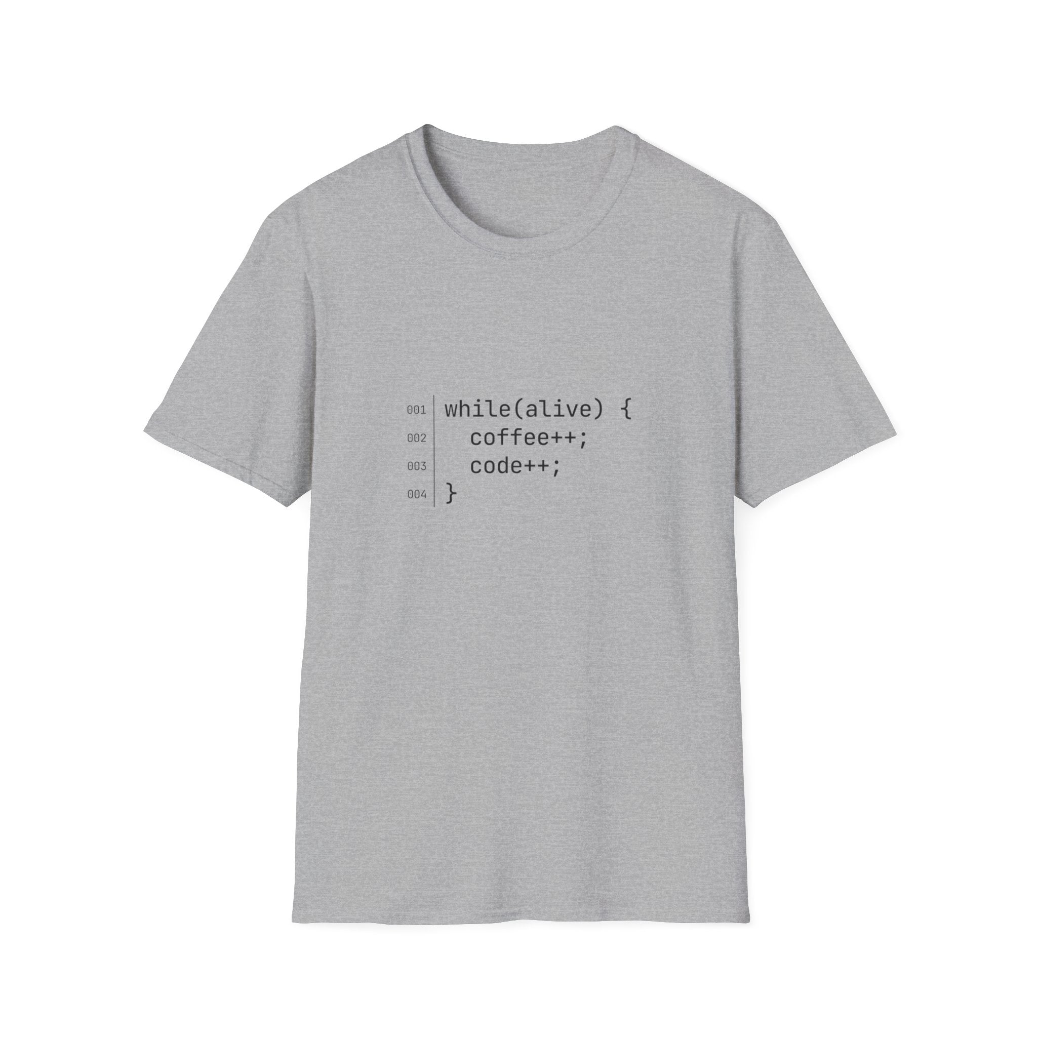 While Alive Coffee Code T-Shirt