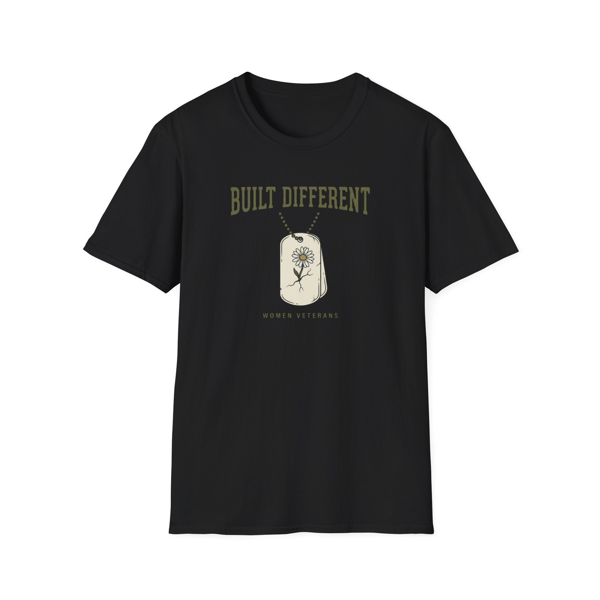 Built Different Woman Veterans T-Shirt