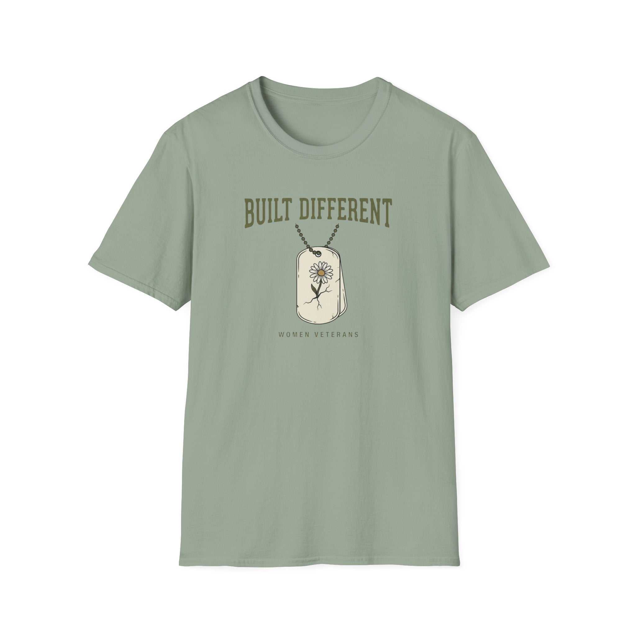 Built Different Woman Veterans T-Shirt