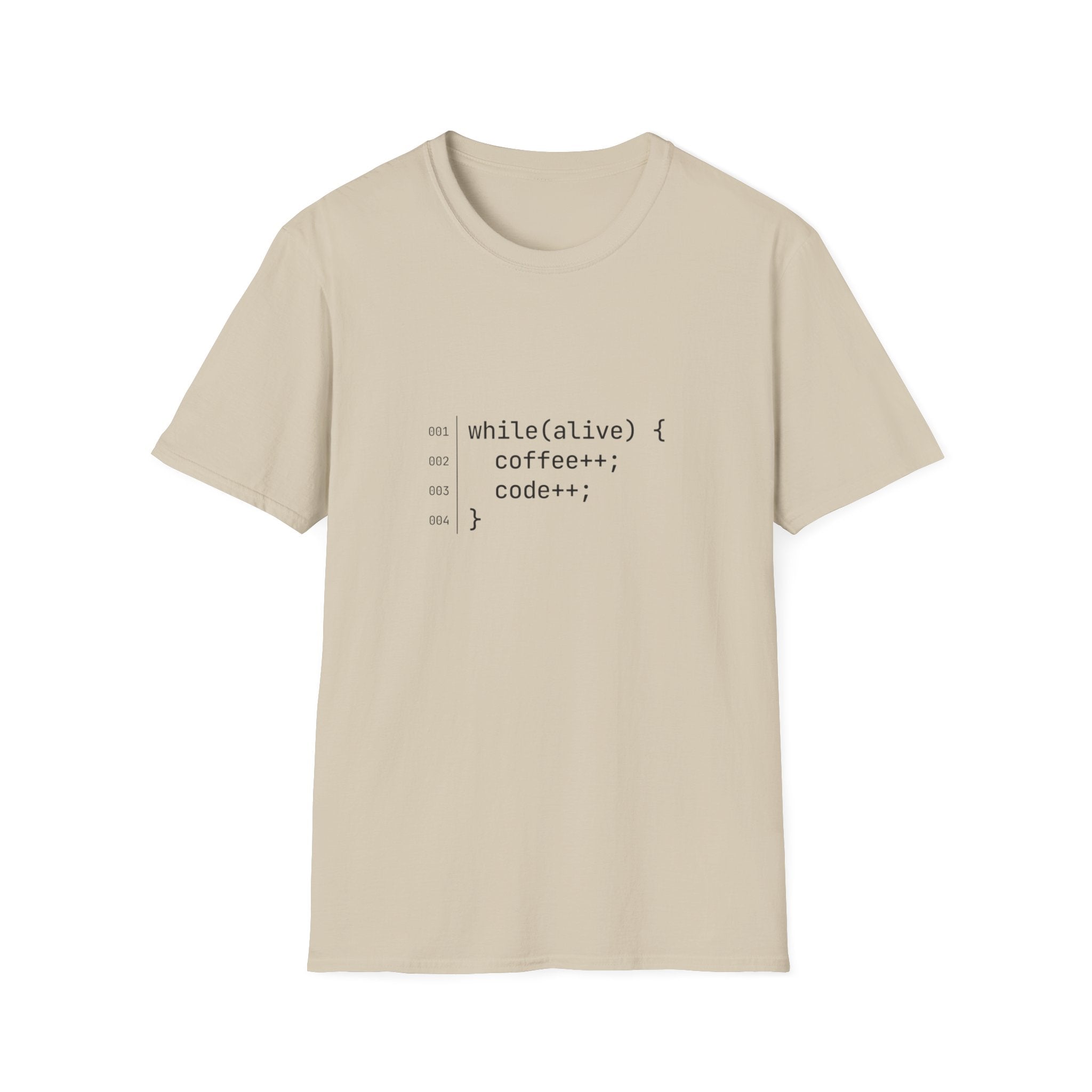 While Alive Coffee Code T-Shirt