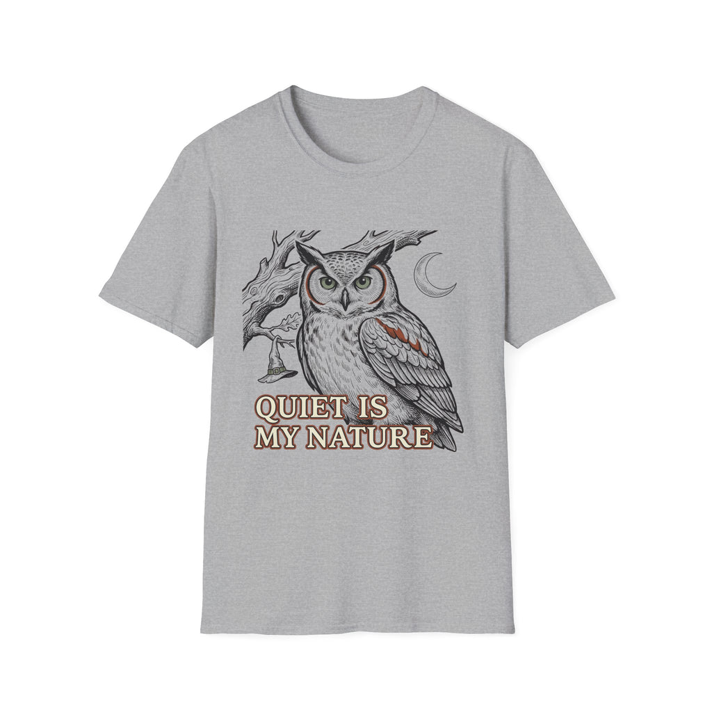 Quiet Is My Nature Owl Woman T-Shirt
