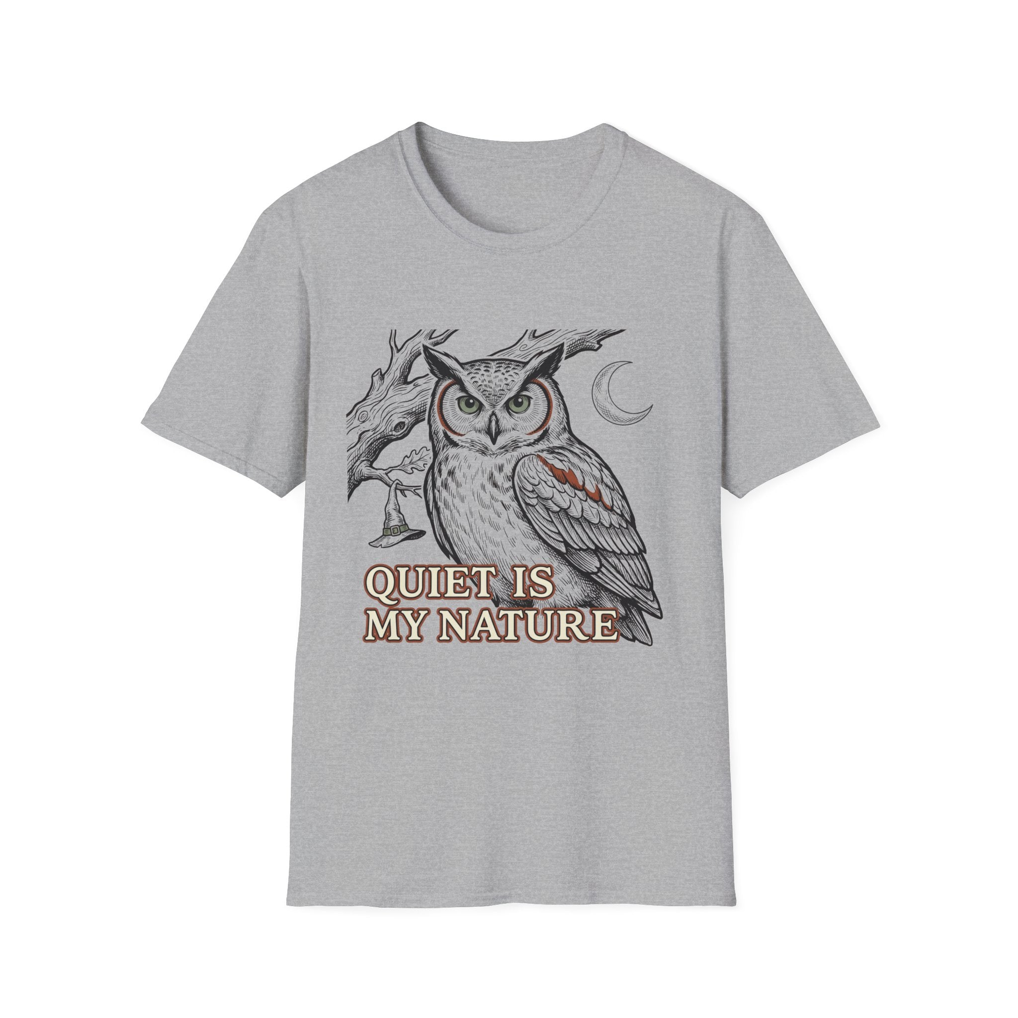 Quiet Is My Nature Owl Woman T-Shirt