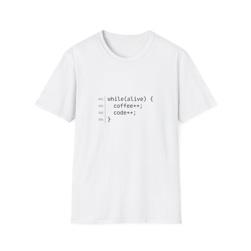While Alive Coffee Code T-Shirt