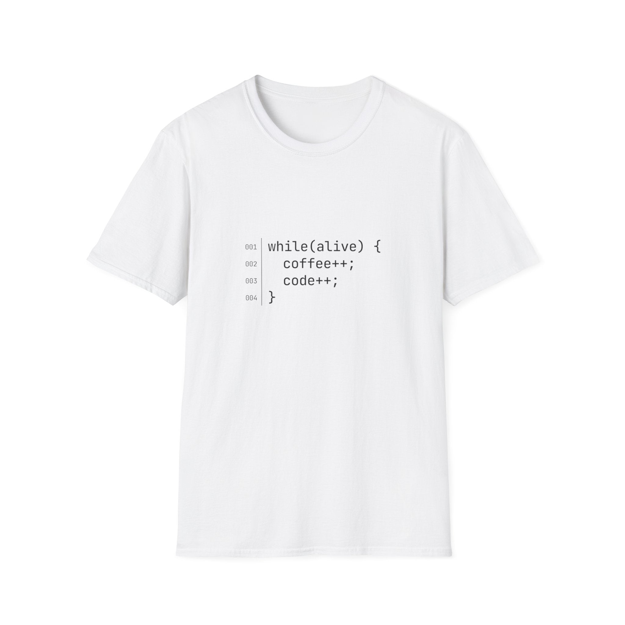While Alive Coffee Code T-Shirt