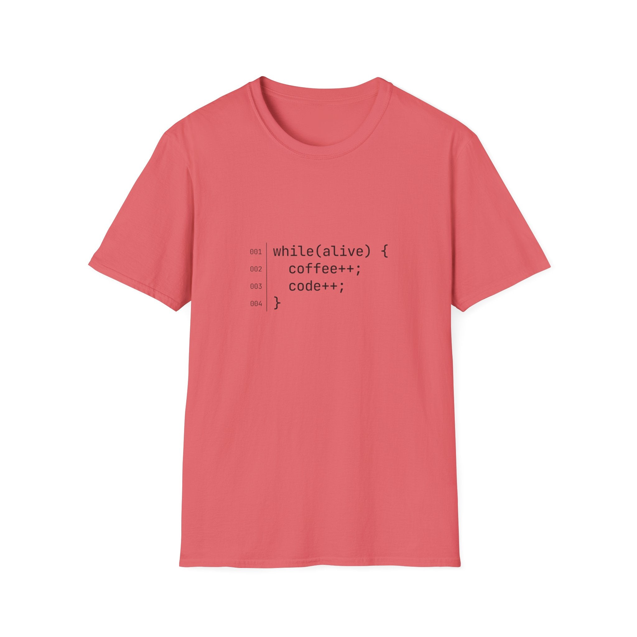 While Alive Coffee Code T-Shirt