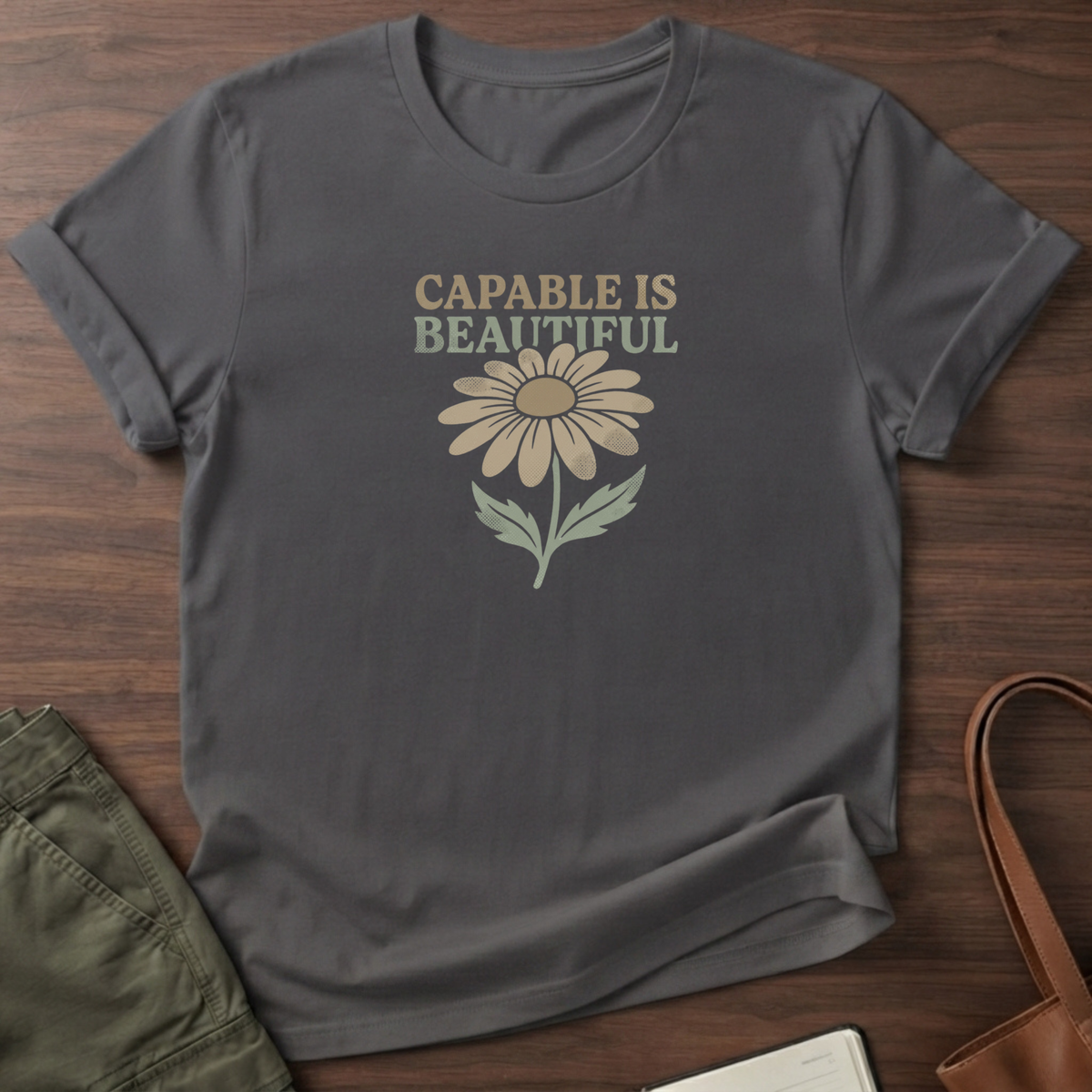 Capable I Beautiful T-Shirt - Charcoal