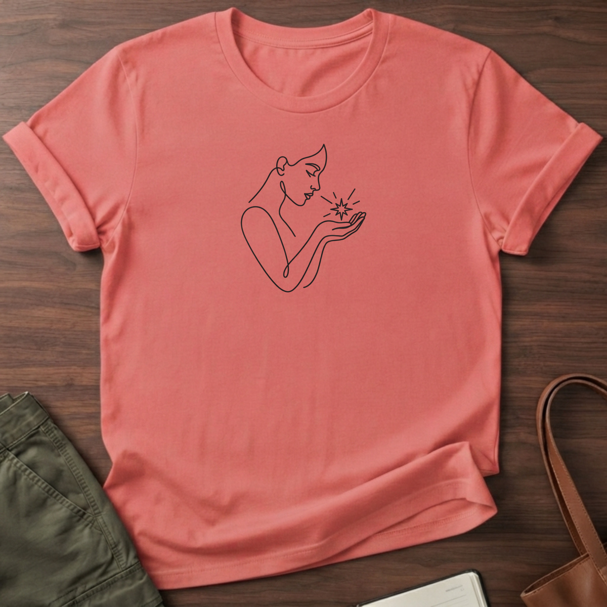 Capable Architect T-Shirt - Coral Silk