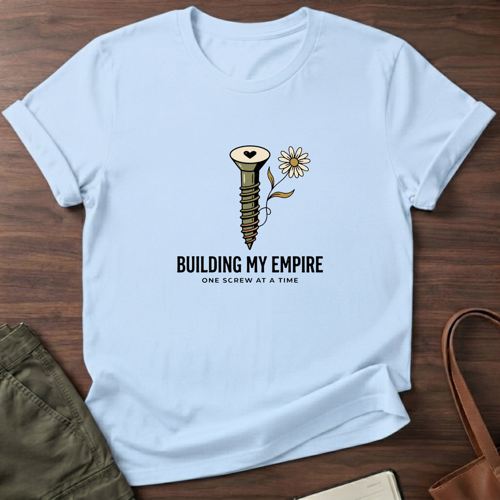 Building My Empire T-Shirt - Light Blue