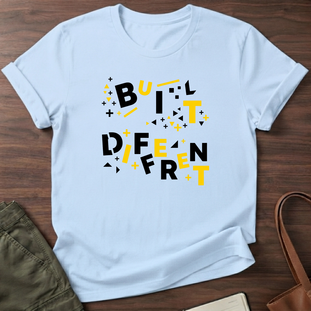 Built Different Chaos T-Shirt - Light Blue