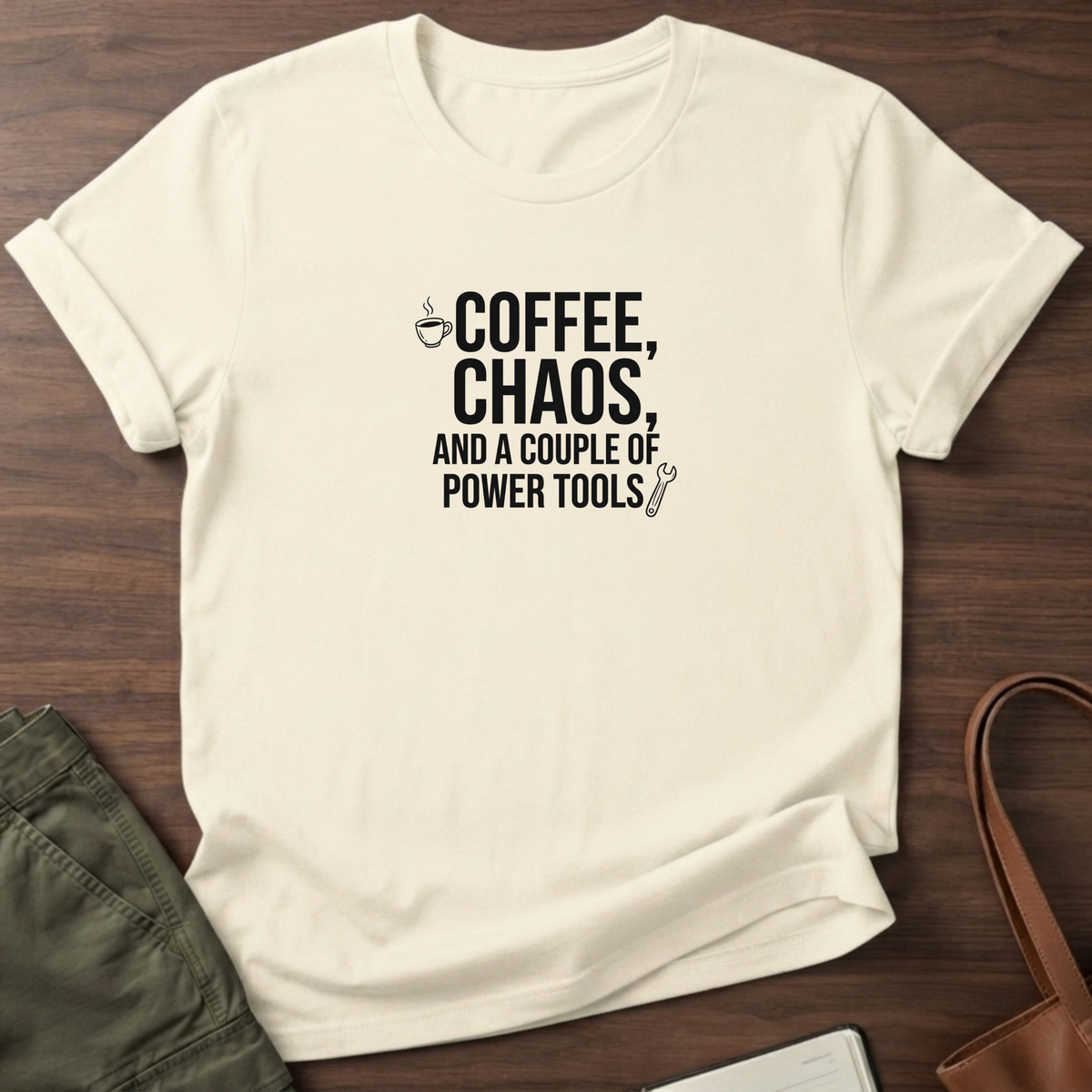 Coffee Chaos T-Shirt - Natural