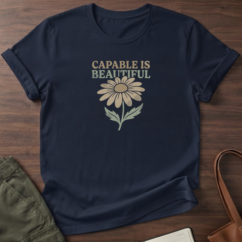 Capable I Beautiful T-Shirt - Navy
