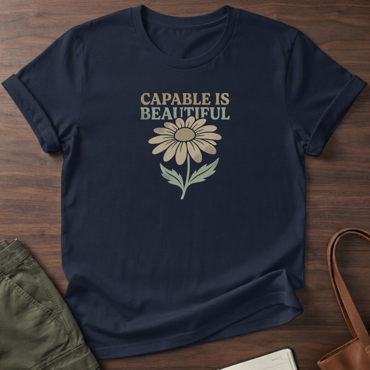 Capable I Beautiful T-Shirt - Navy