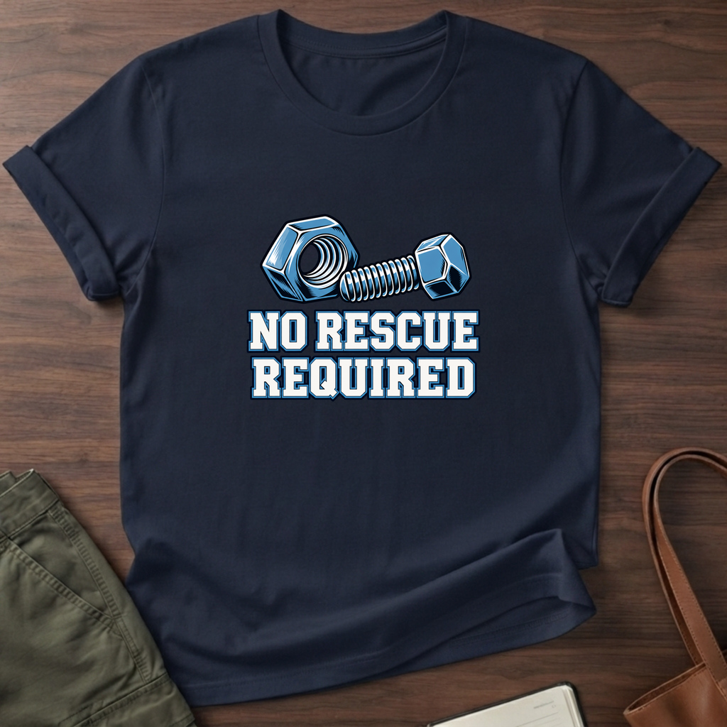 No Rescue Required T-Shirt - Navy