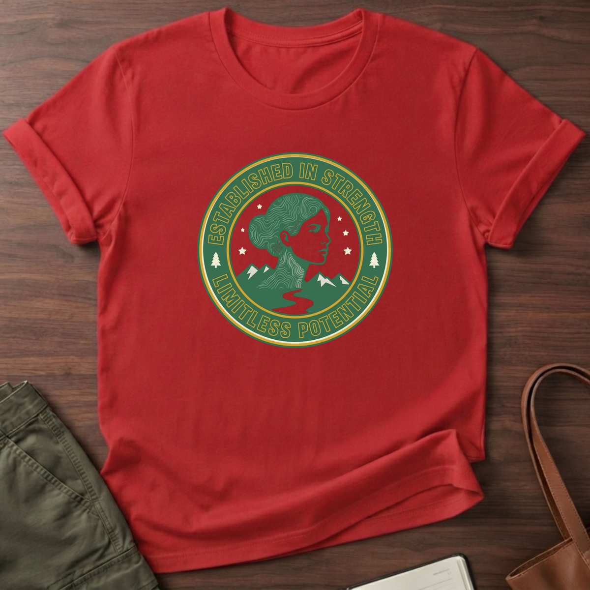 Established In Strength T-Shirt - Red