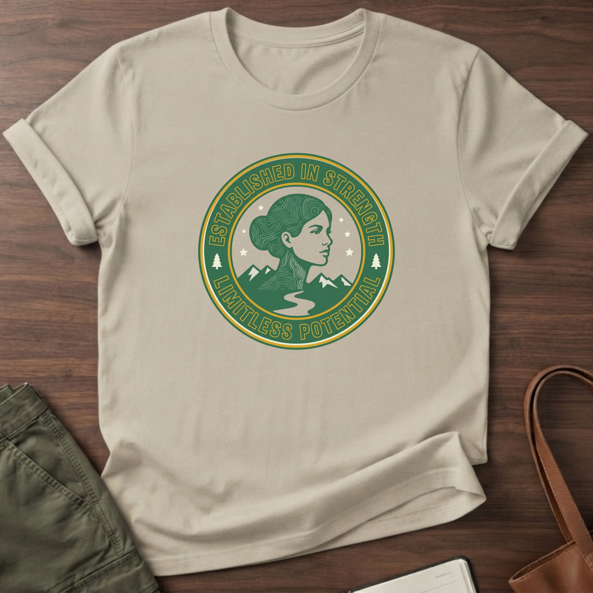 Established In Strength T-Shirt - Sand