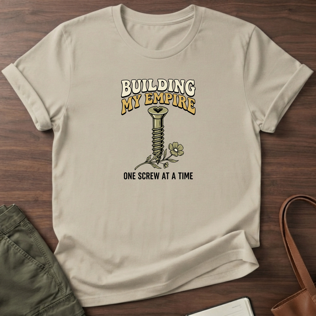 Building My Empire Flower T-Shirt - Sand