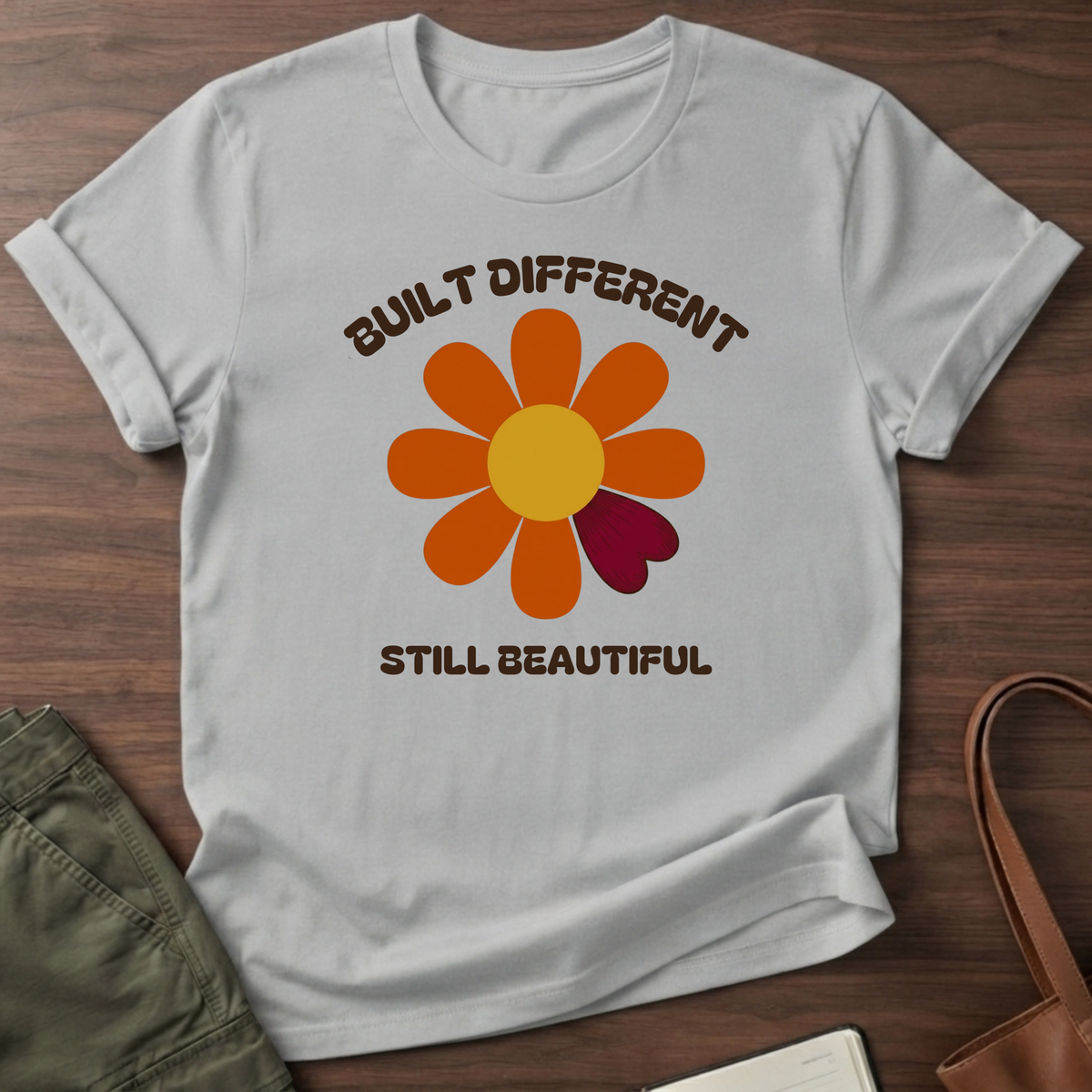 Built Different Daisy T-Shirt - Sport Grey