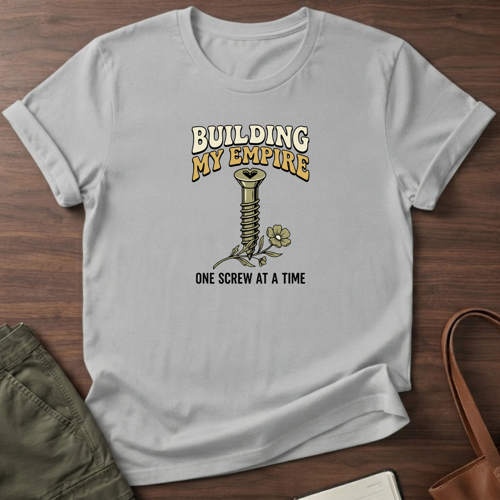 Building My Empire Flower T-Shirt - Sport Grey