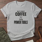 But First Coffee T-Shirt - Sport Grey