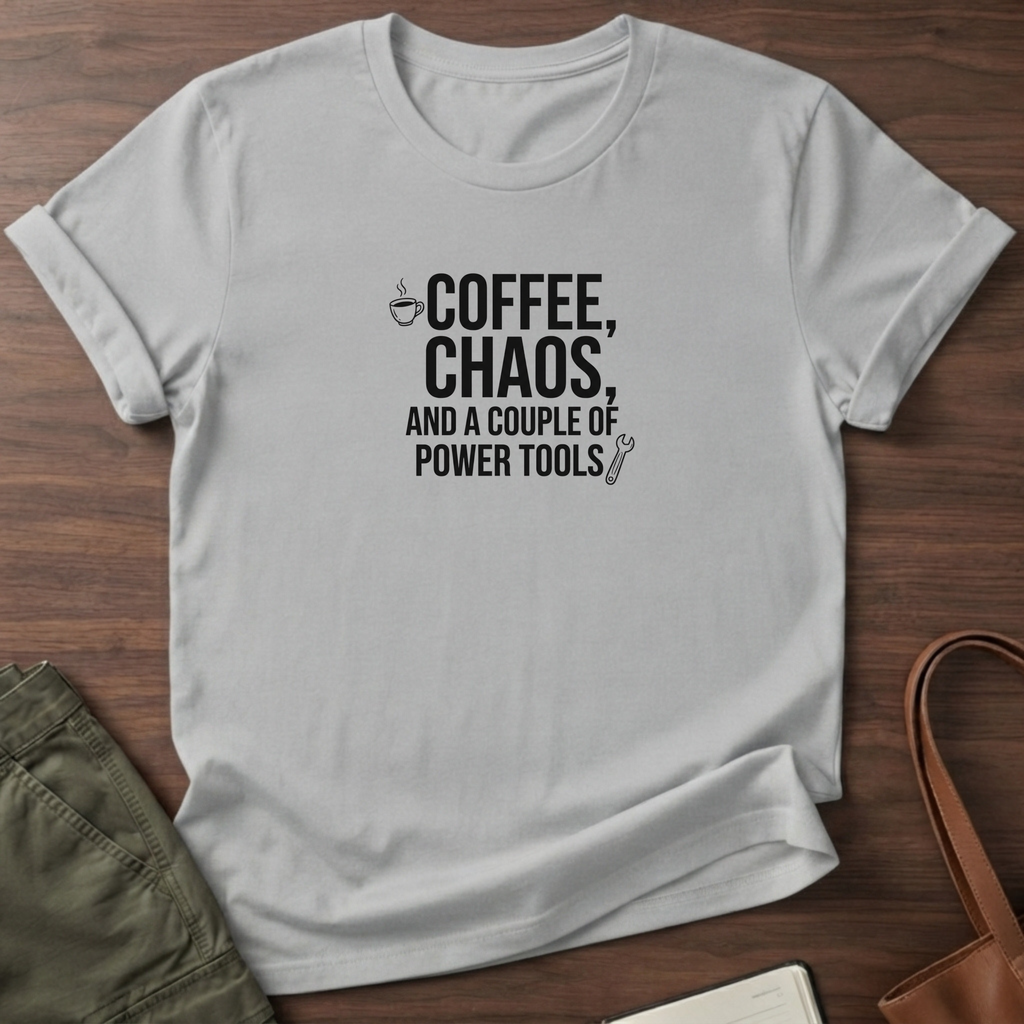 Coffee Chaos T-Shirt - Sport Grey