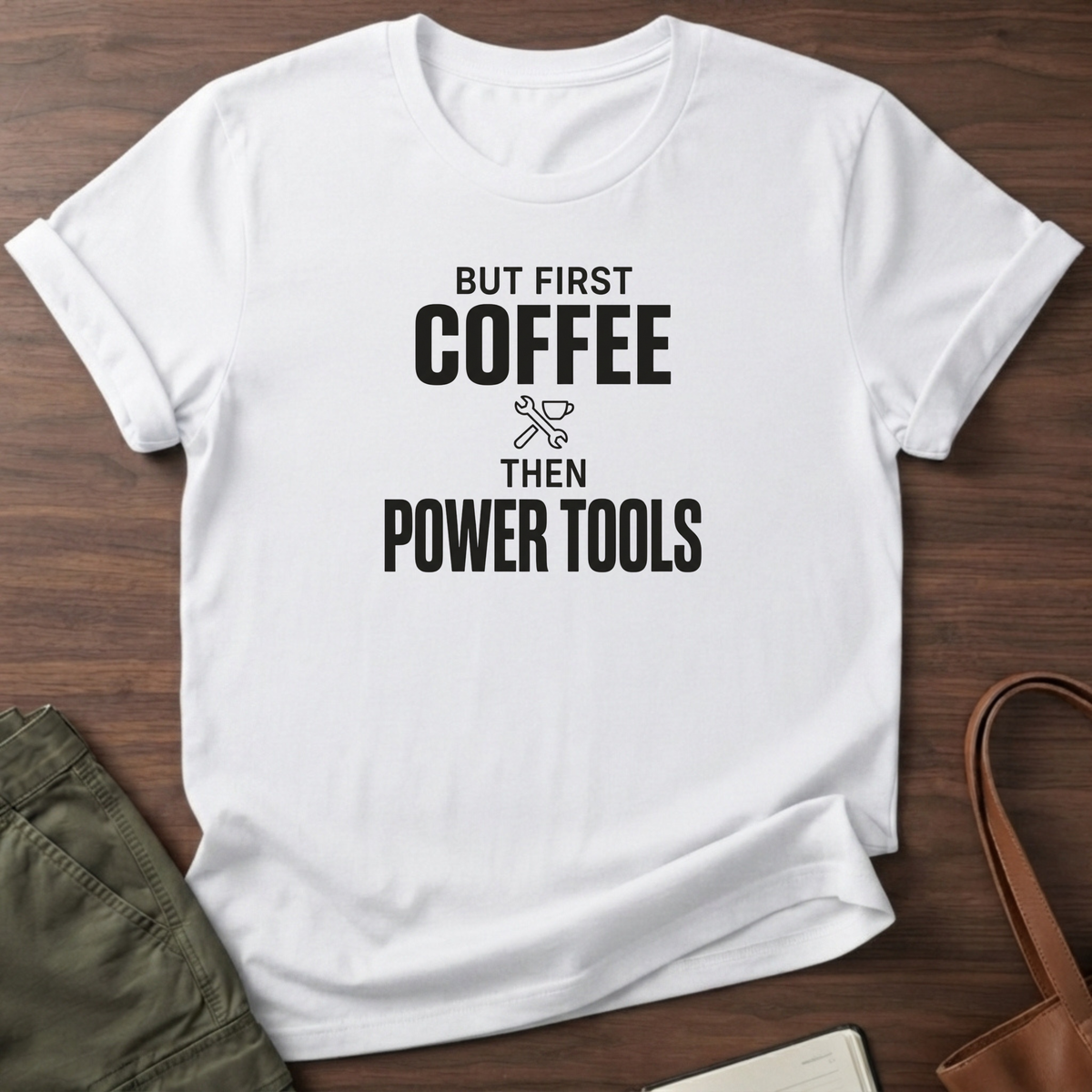 But First Coffee T-Shirt - White