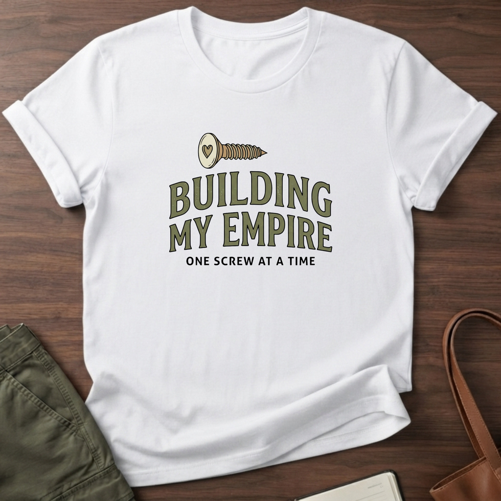 Building My Empire Straight T-Shirt - White