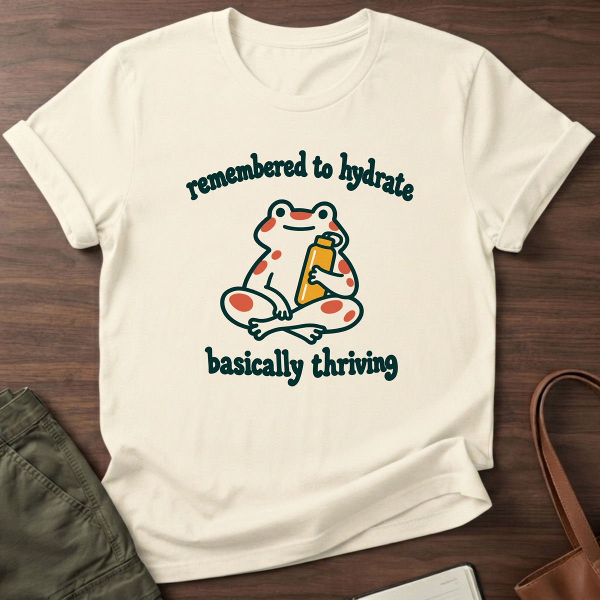 Basically Thriving T-Shirt in Natural