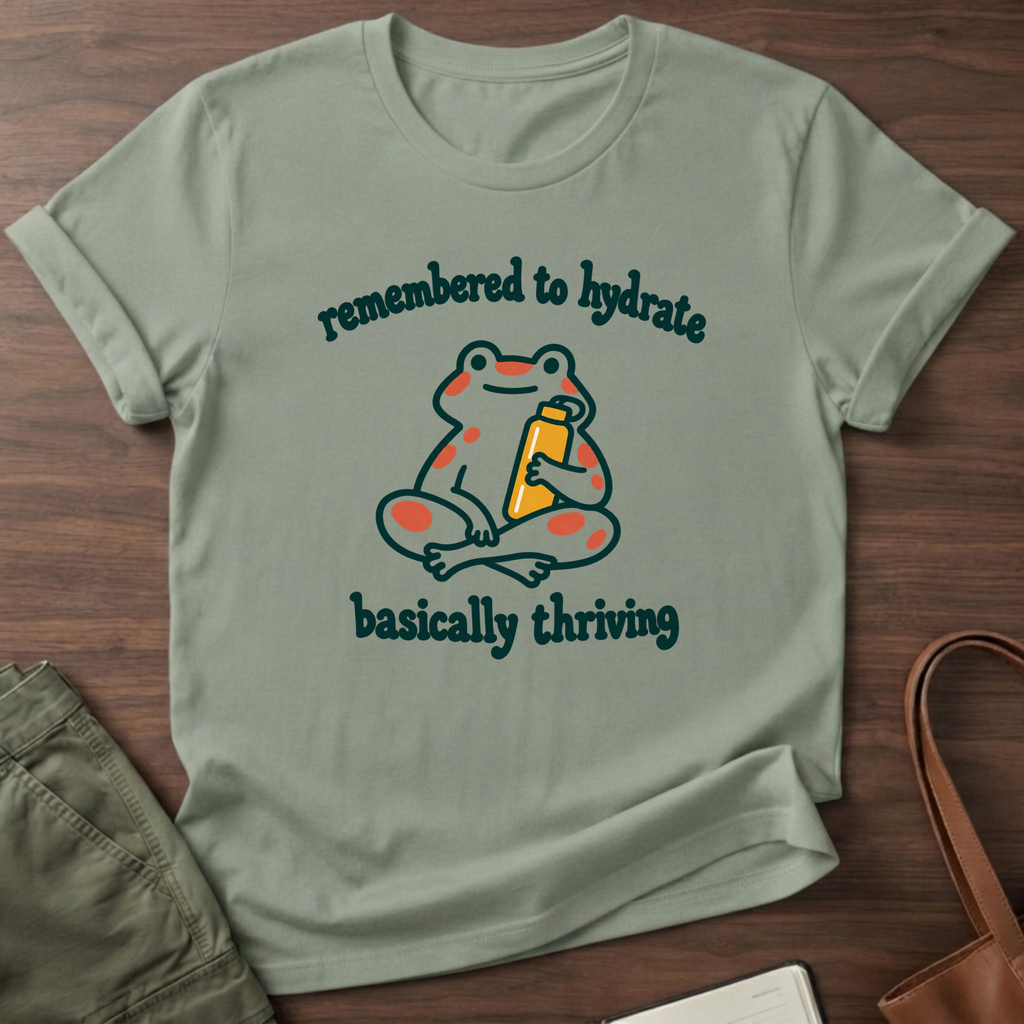 Basically Thriving T-Shirt in Sage