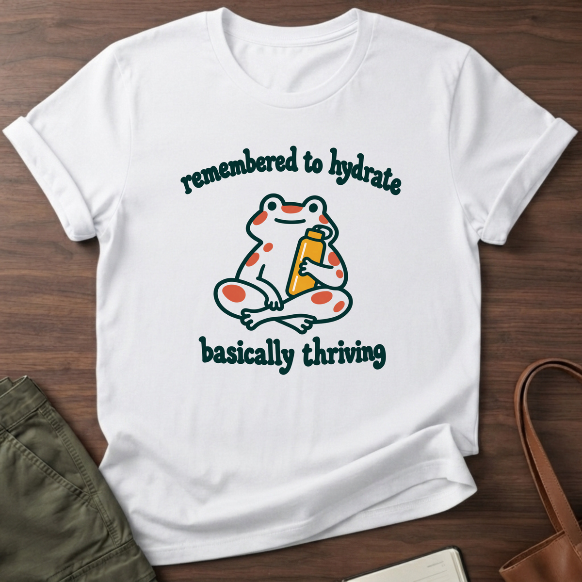 Basically Thriving T-Shirt in White