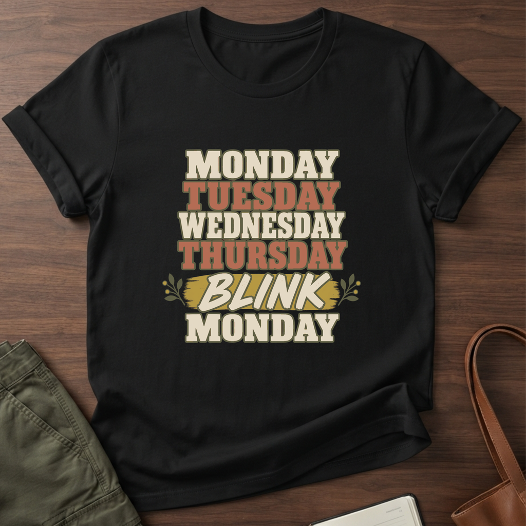 Blink Monday T-Shirt in Black