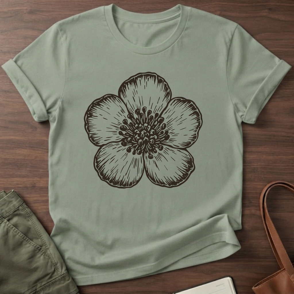 Bold Buttercup T-Shirt in Sage