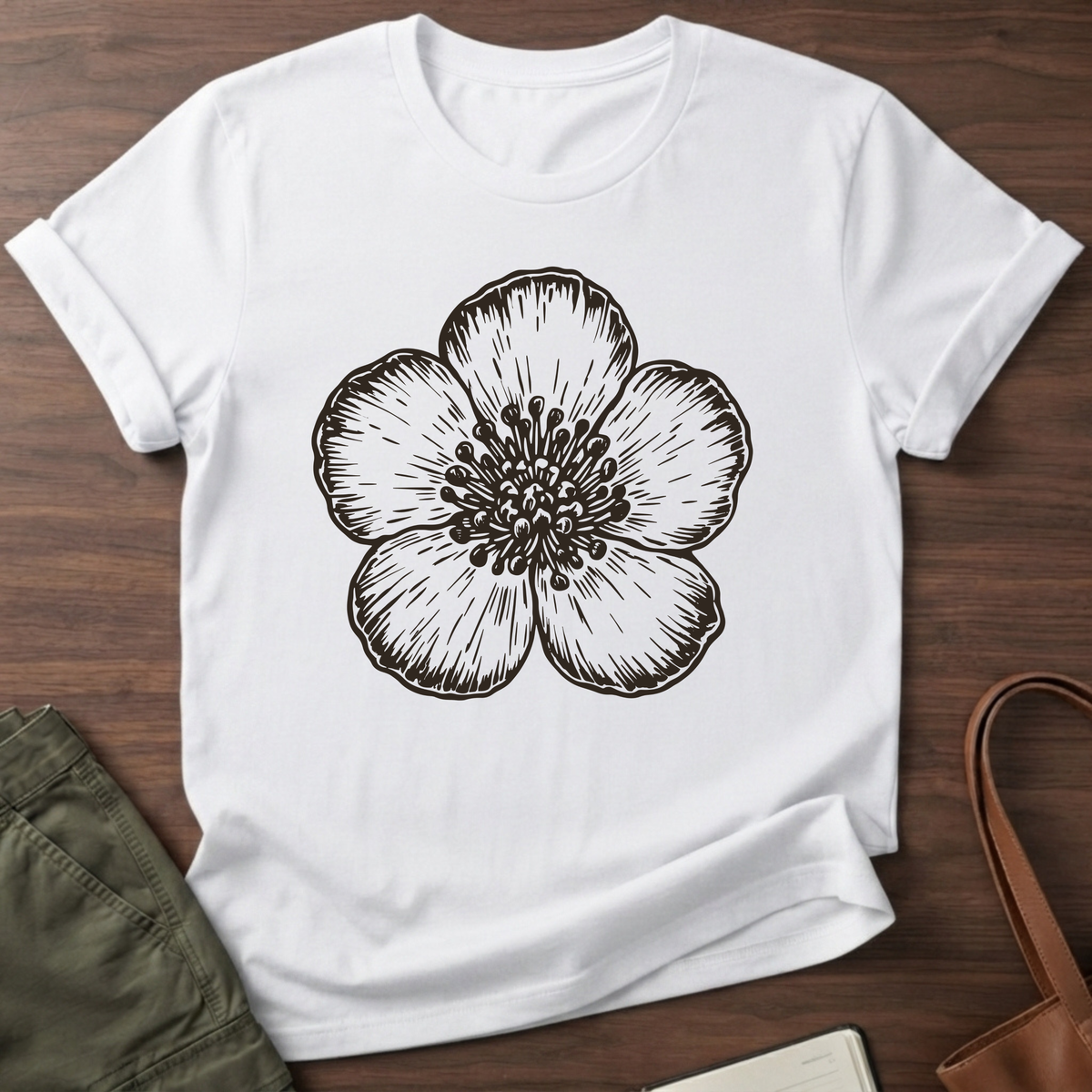 Bold Buttercup T-Shirt in White