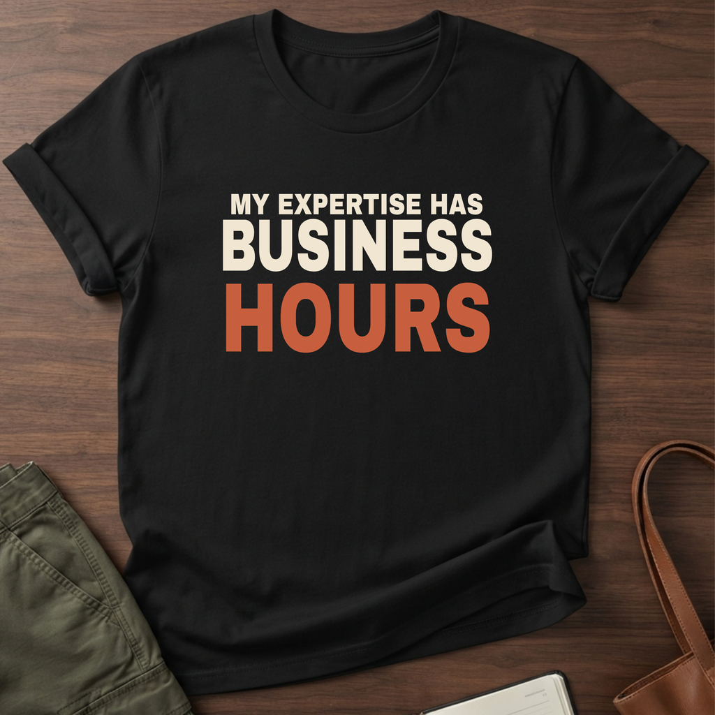Business Hours T-Shirt in Black