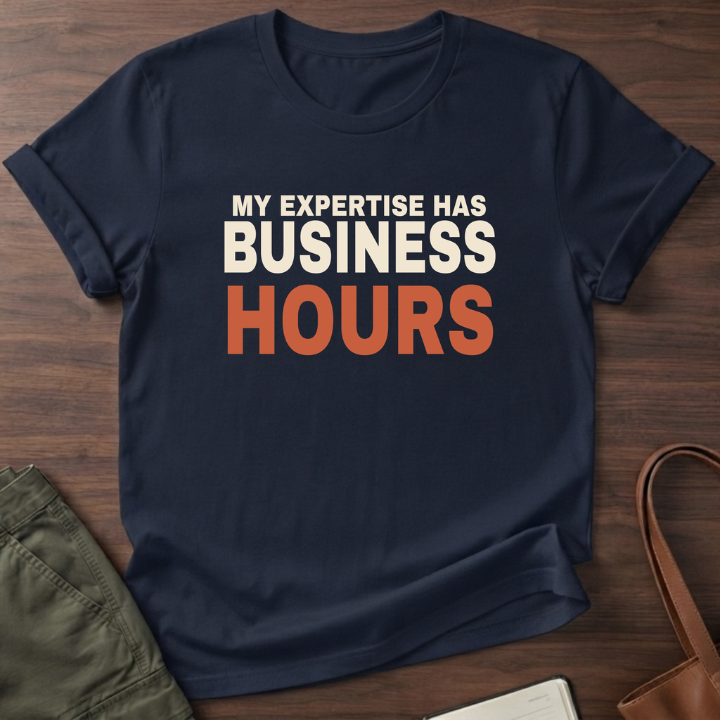 Business Hours T-Shirt in Navy