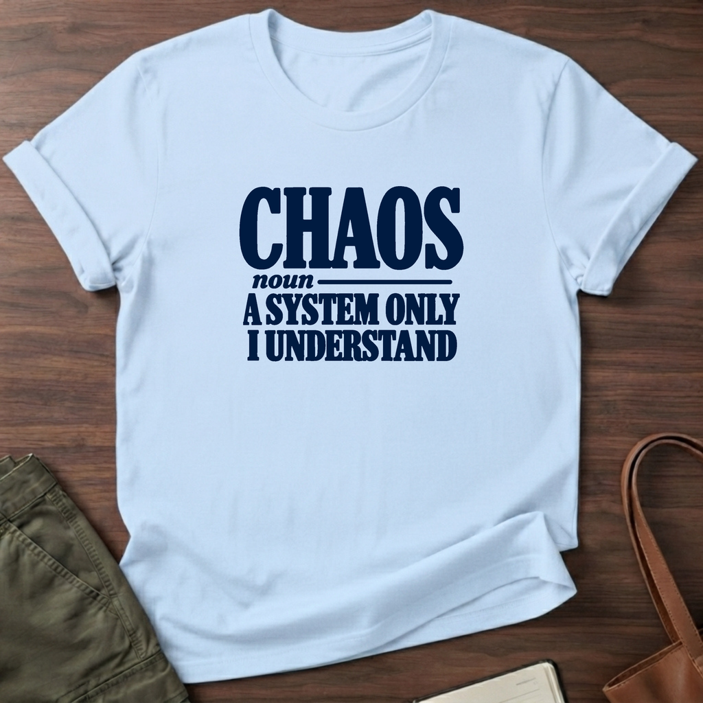 Chaos System T-Shirt in Light Blue