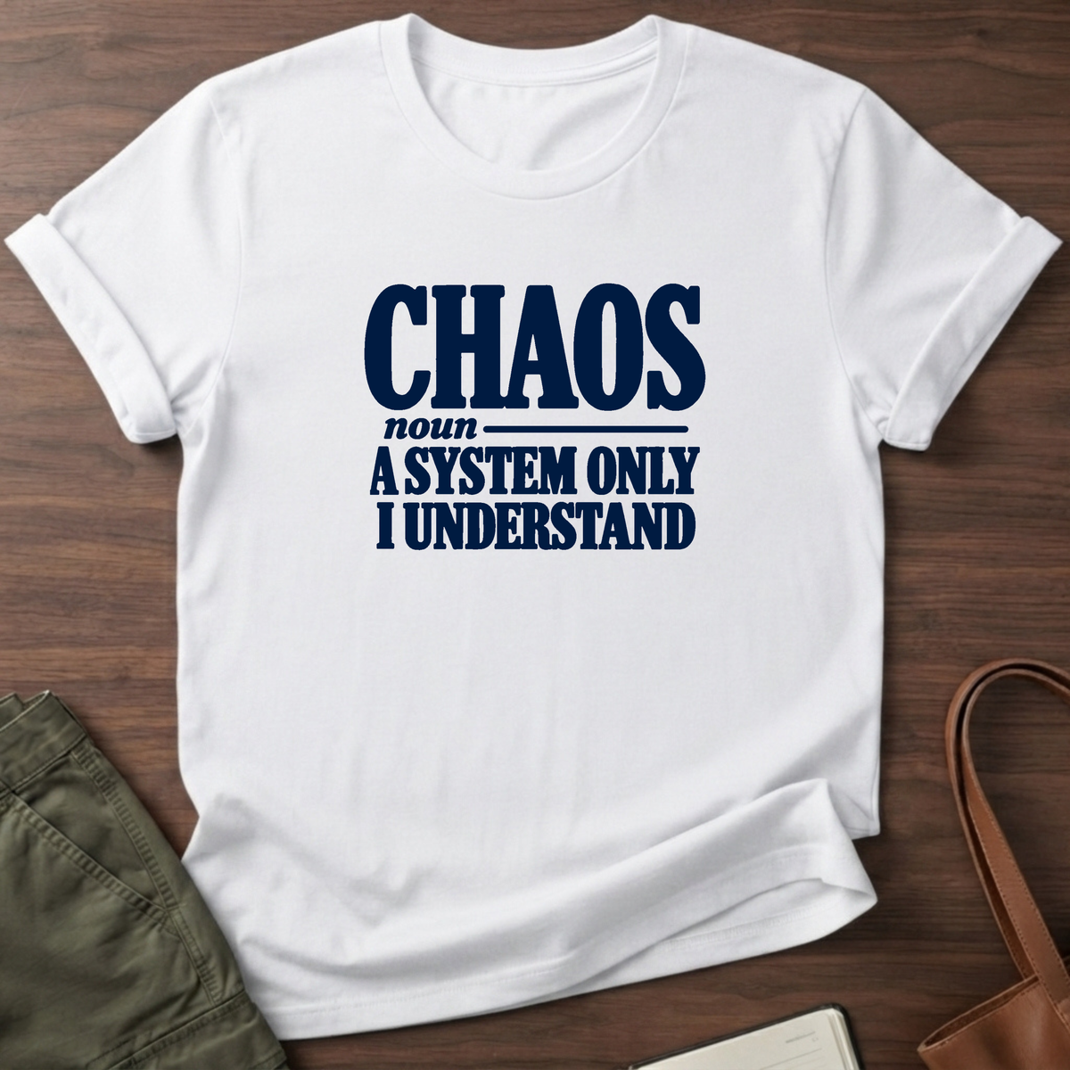 Chaos System T-Shirt in White